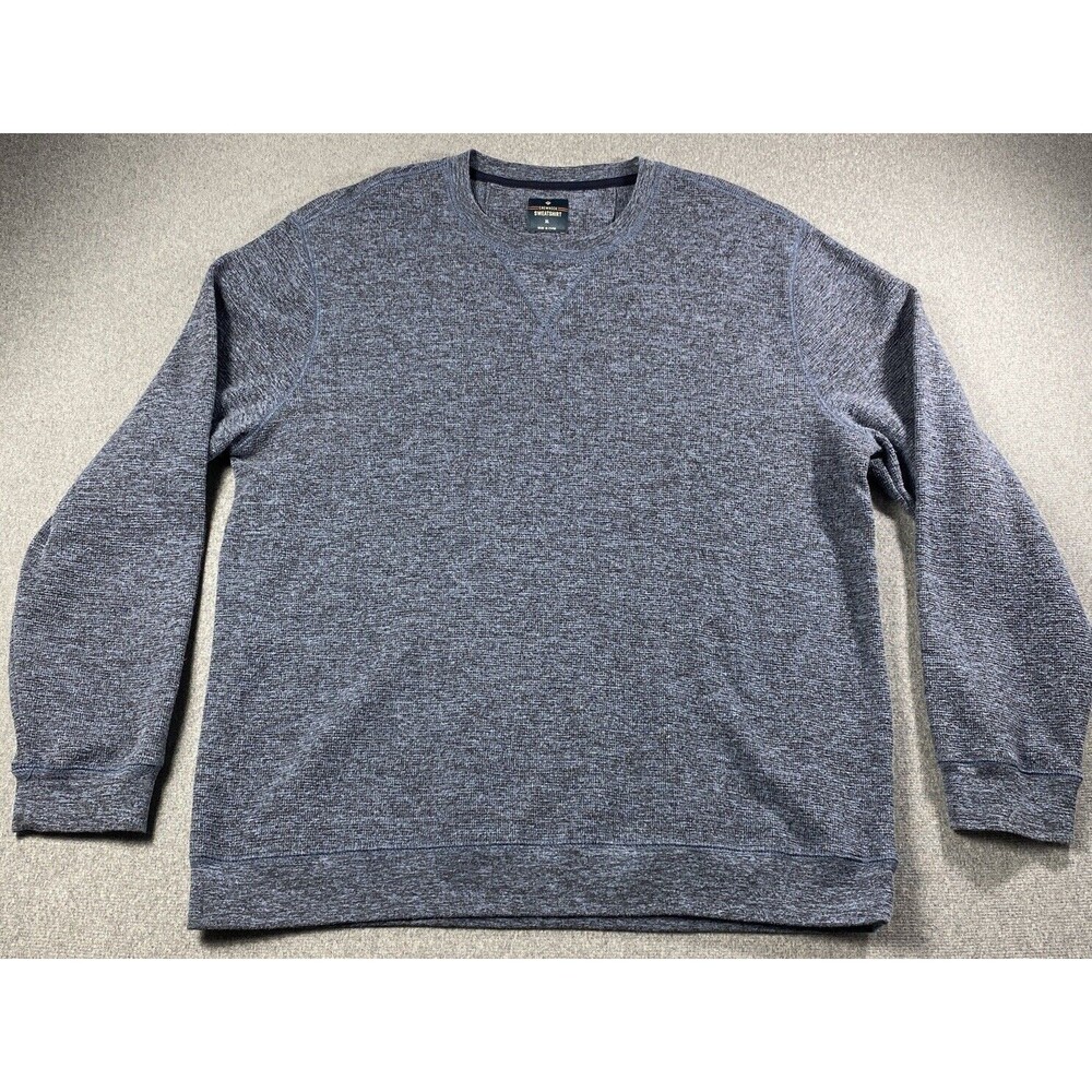 Member Mark Men's Crewneck Soft Sweatshirt Size XL Gray/blue